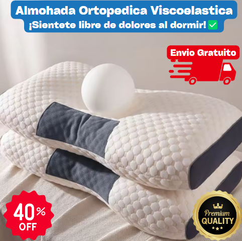 Almohada Ortopedica Viscoelastica + ENVIO GRATUITO🎁