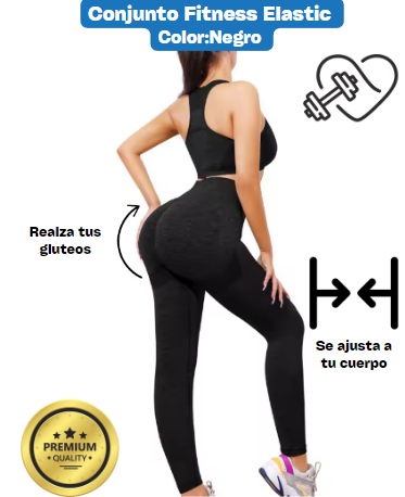 Conjunto Fitness Elastic | ¡Realza tus gluteos!✅