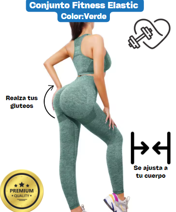 Conjunto Fitness Elastic | ¡Realza tus gluteos!✅